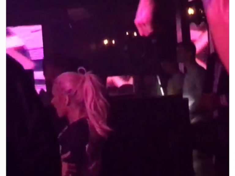 Christina Aguilera Spotted at a LA Nightclub!