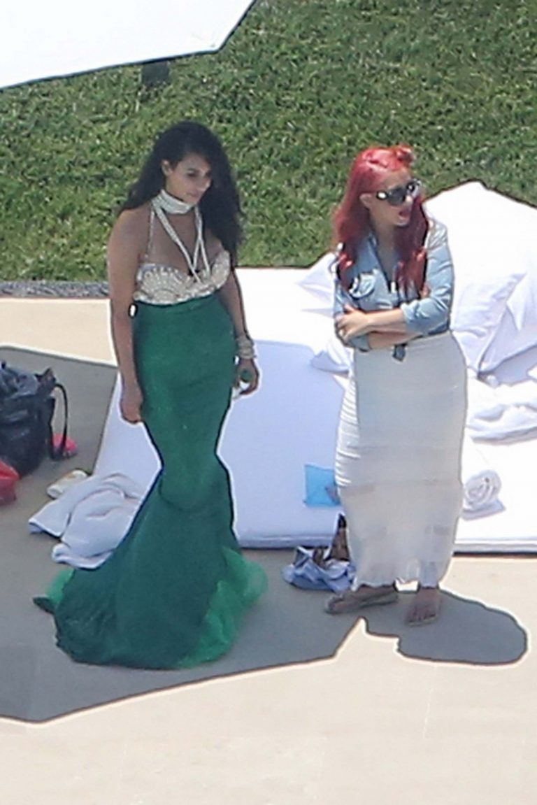 Christina Aguilera Attends North West Kardashian Birthday Photos – June 16th