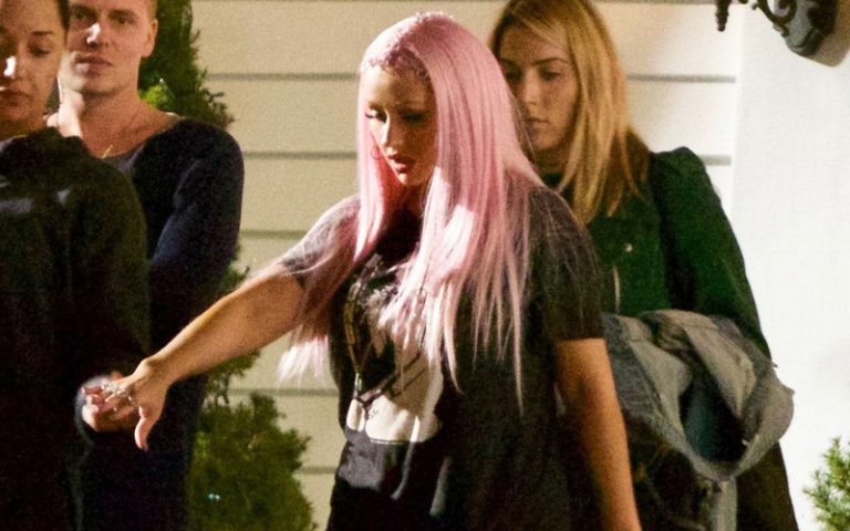Xtina Films Her New Movie “Life of the Party” in Covington, Ga on October 14