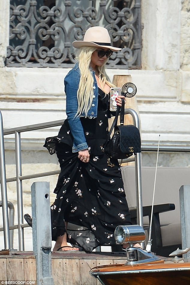 Christina Aguilera in Venice, Italy on September 9 – 10